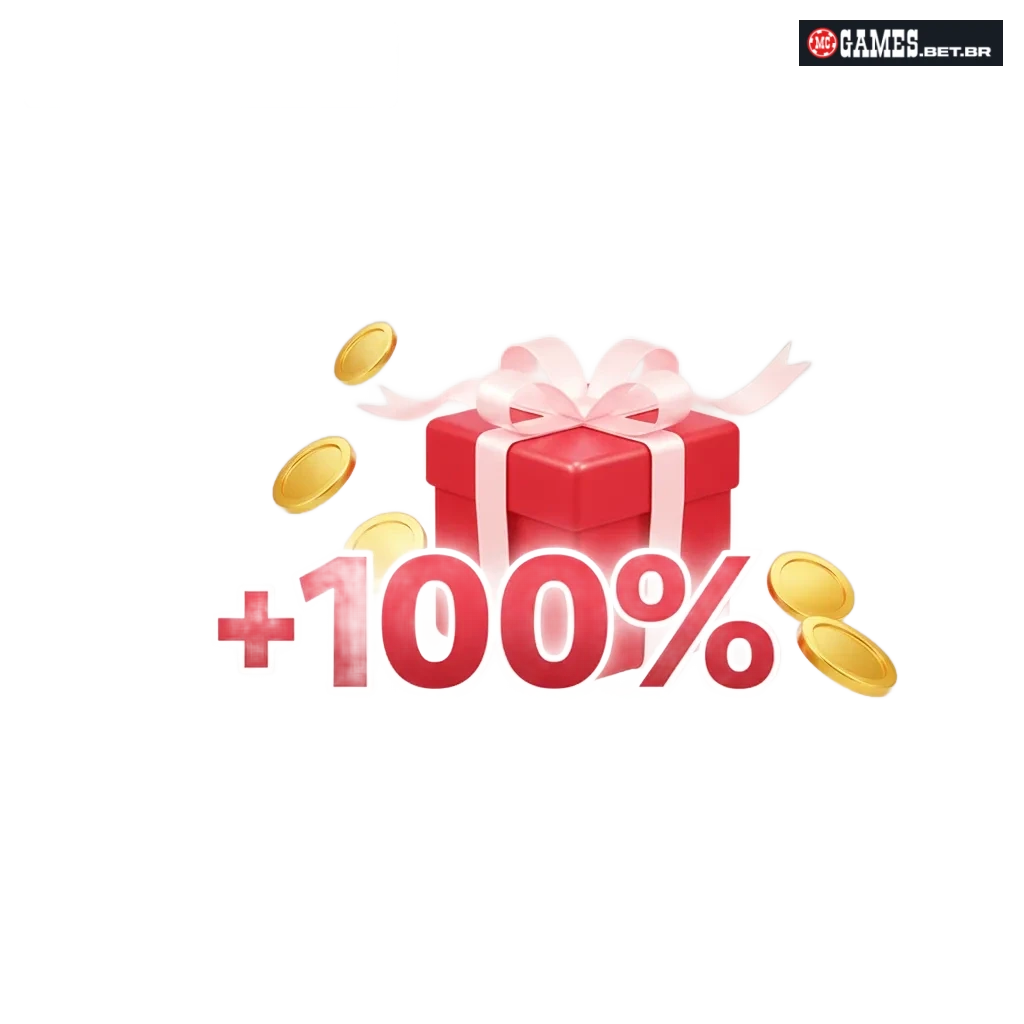 Banner da MC Games Brasil com bônus: até R$2.000 de boas-vindas, 20% cashback, R$50 freebet e ofertas semanais.