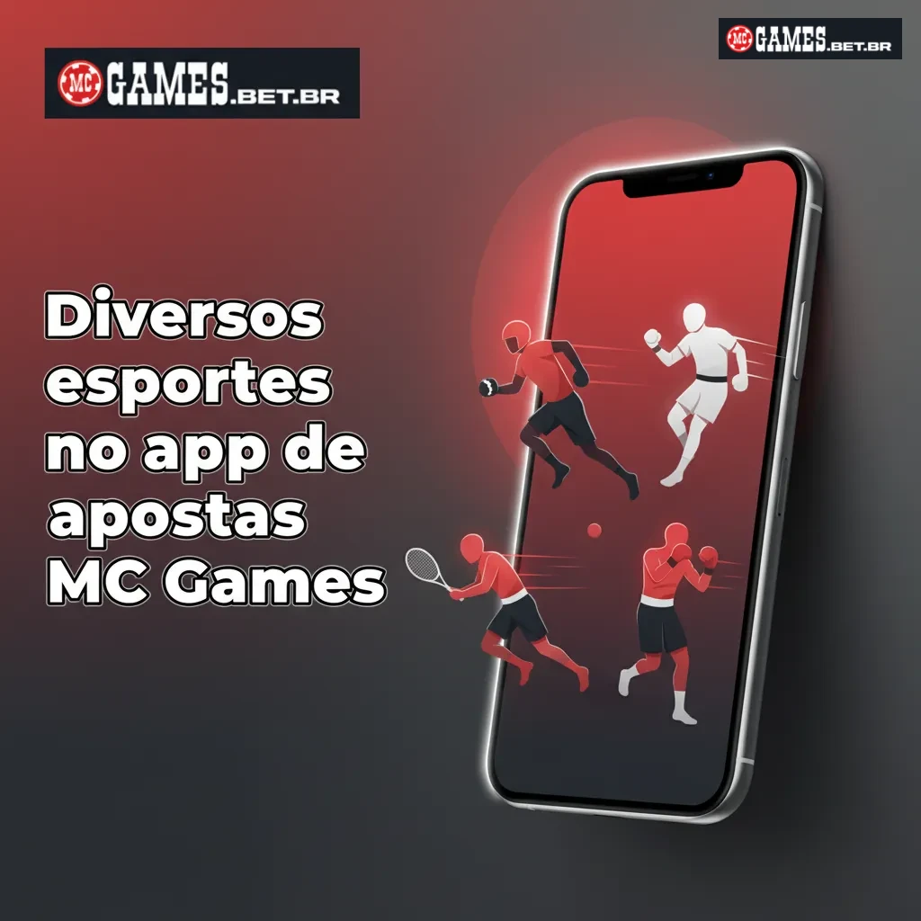 Tela do app MC Games com vários esportes, odds e mercados, apostas pré‑jogo e ao vivo, estatísticas e transmissões.