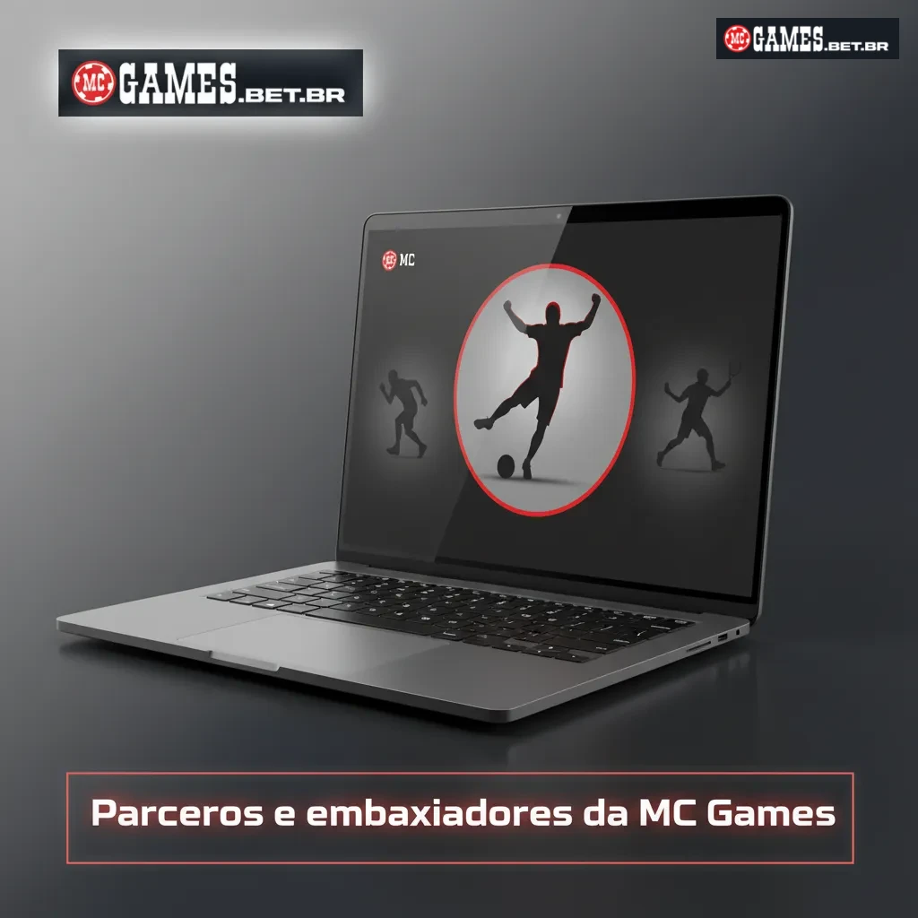 MC Games: parceiros e embaixadores — provedores certificados, Pix regulado, dados oficiais, Lucas Andrade e Paula Nunes.