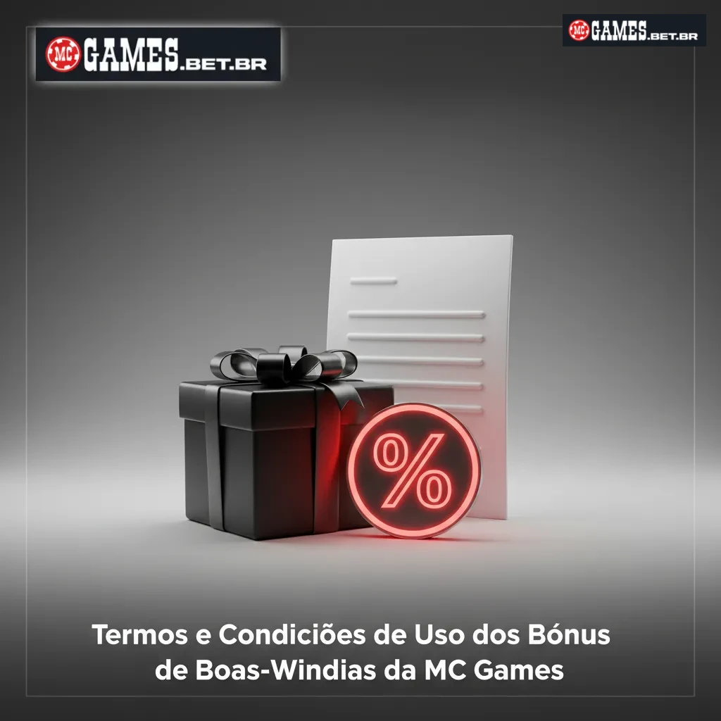 Lista de termos do bônus de boas-vindas da MC Games: 1 por pessoa, métodos elegíveis, código, rolagem, prazos e exclusões.
