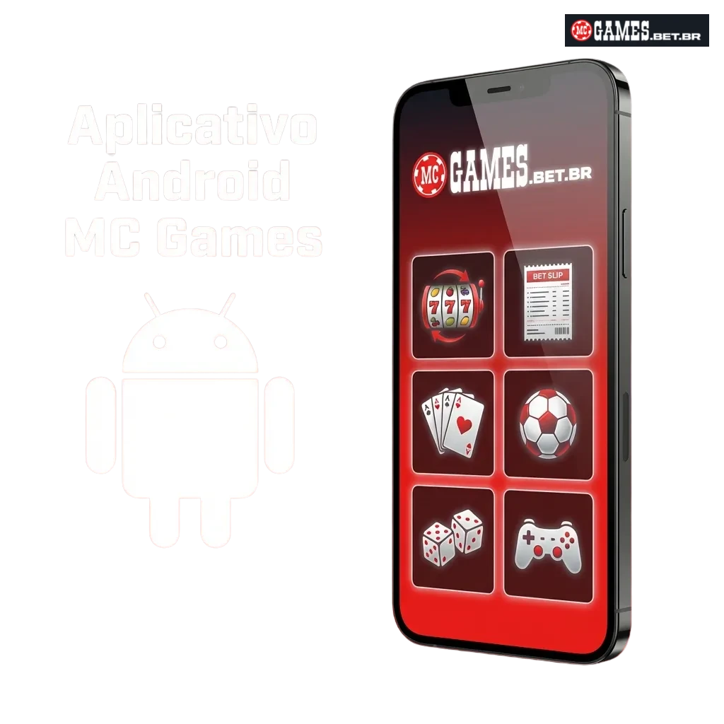 MC Games Android app interface showing casino games and betting options on mobile device