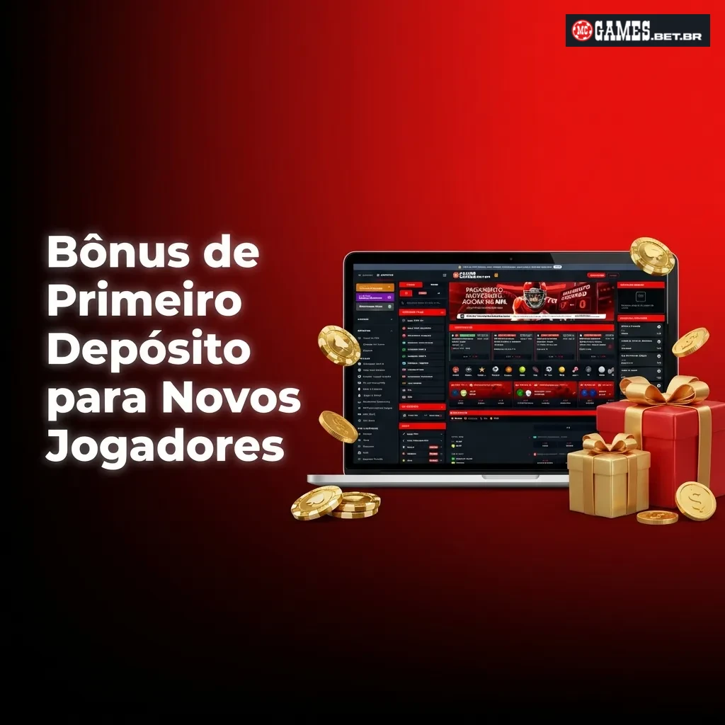 New player welcome bonus offering 100% match up to R$500 on first deposit for casino and sports betting