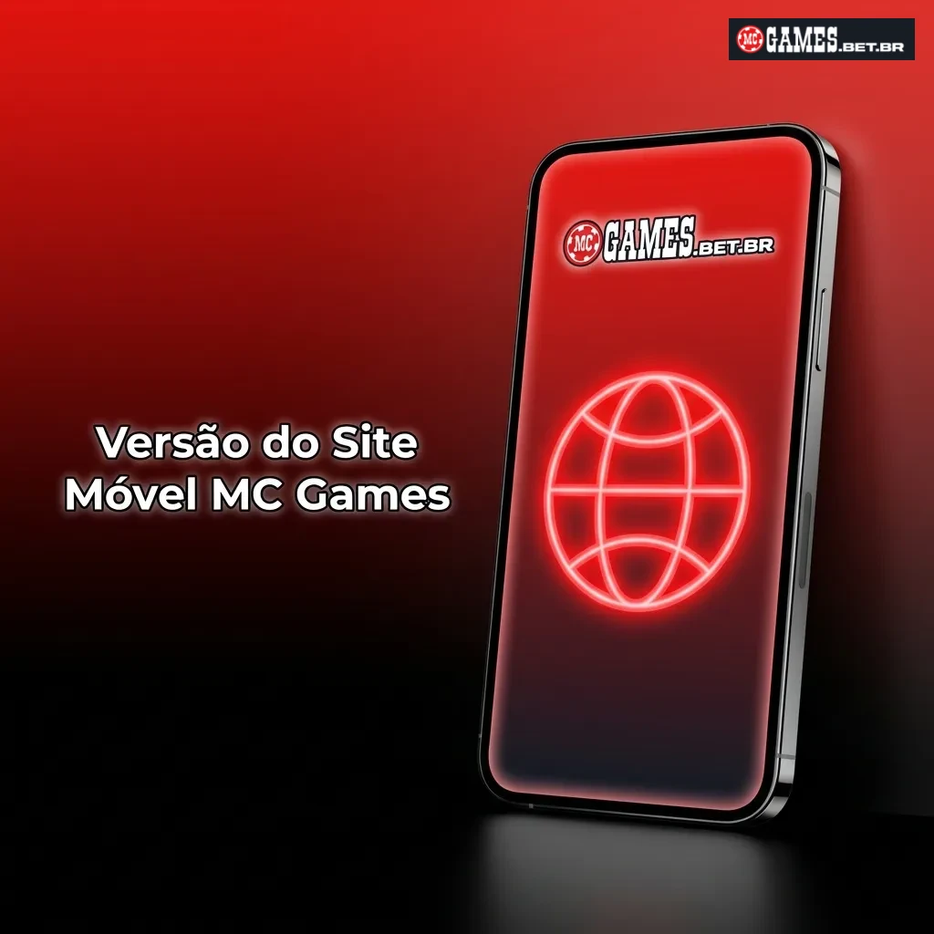 MC Games mobile website interface displayed on smartphone showing casino games and betting options